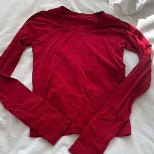 lululemon athletica Crimson Long Sleeve Top